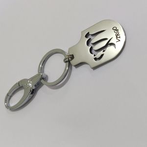 Zodiac Sign Virgo Stainless Steel Premium Quality Keychain